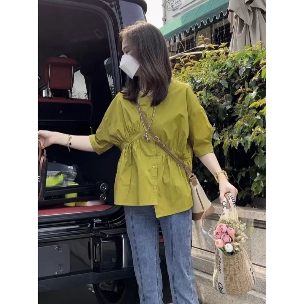 Áo Sơ Mi Chiffon Tay Phồng Thời Trang Mùa Hè 2022 Cho Nữ