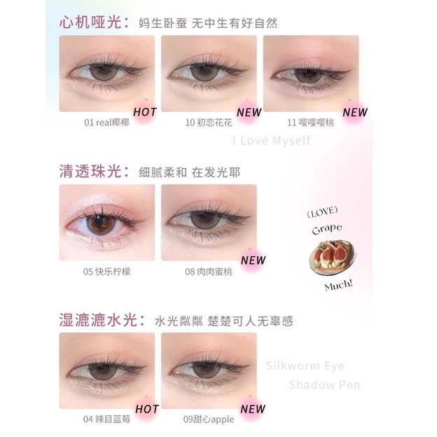 Bút trang điểm mắt Flortte nhiều màu sắc thời trang chuyên nghiệp