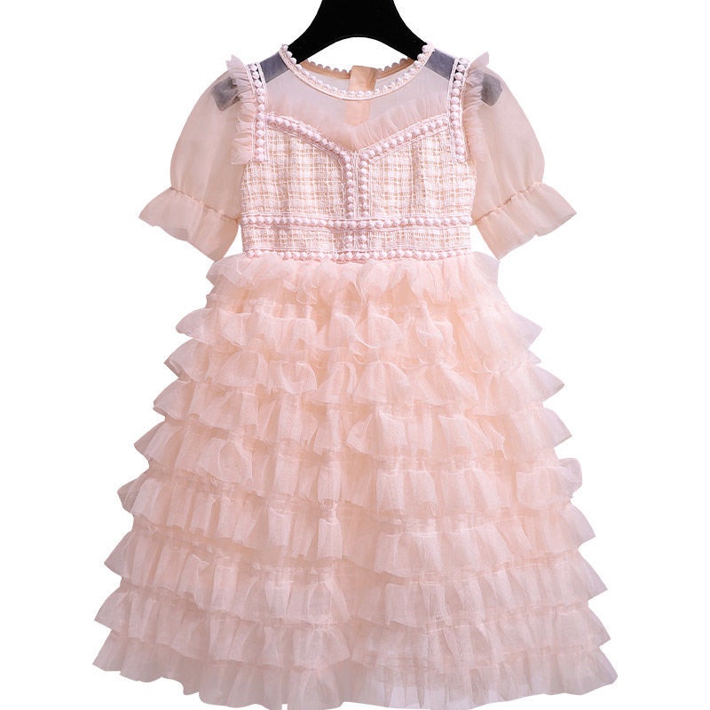 Đầm Công Chúa Xếp Tầng Thời Trang Mùa Hè Cho Bé Gái 2-13 Tuổi