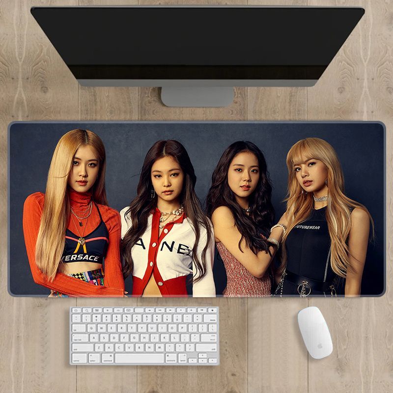 Tấm Lót Chuột Và Bàn Phím Máy Tính In Hình Nhóm Nhạc blackpink Xinh Xắn