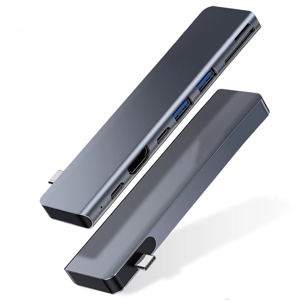 Bộ chuyển đổi máy tính Apple 3.0 * 2 hub Thunderbolt 3 cho MacBook Apple Dock 7 trong 1