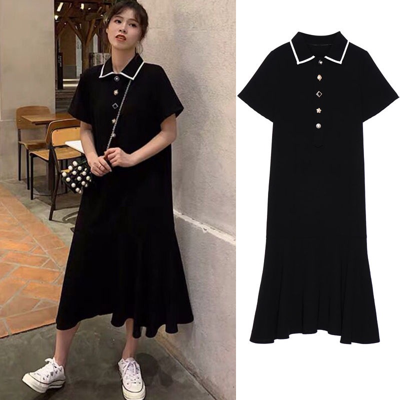 Phụ Kiện Điện Tử A43862 A43862# Đầm Bầu Dáng Rộng Màu Đen Phong Cách Hàn Quốc Thời Trang