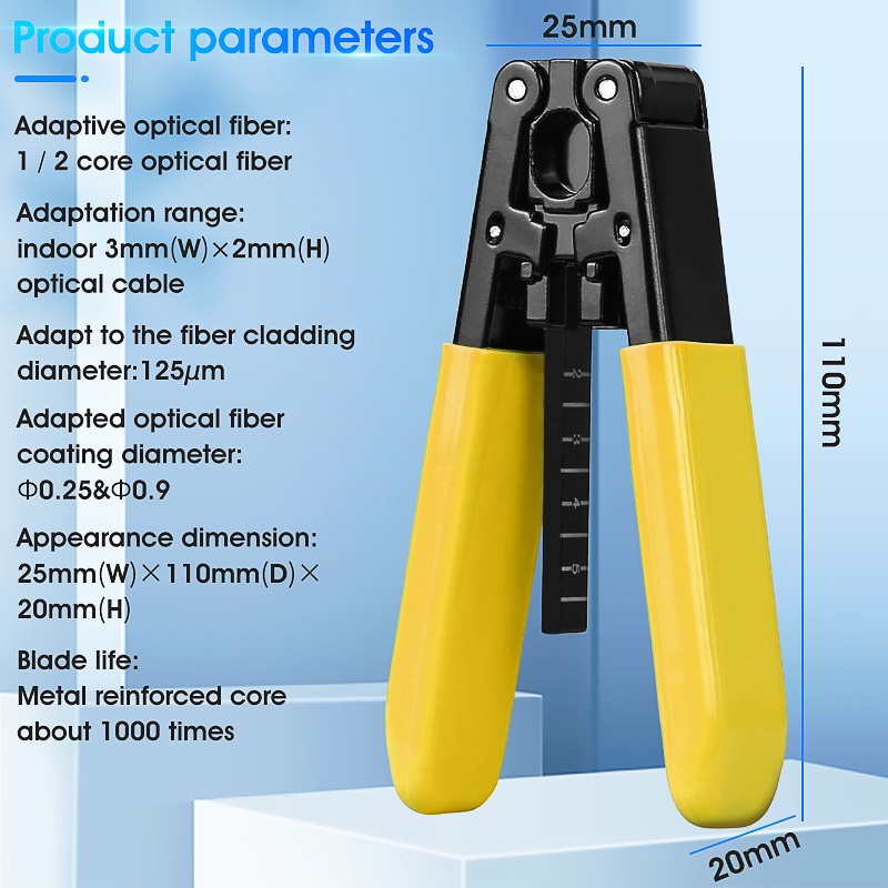 Công cụ cắt dây cáp quang Máy cắt cáp quang Máy cắt dây cáp quang FTTH Dây cáp vàng