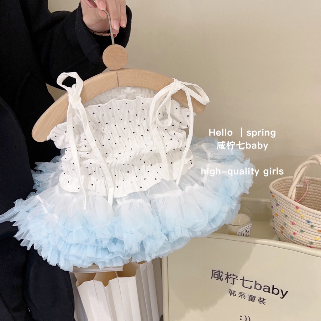 Áo Thun Không Tay Xếp Ly Thắt Nơ Dễ Thương Dành Cho Bé