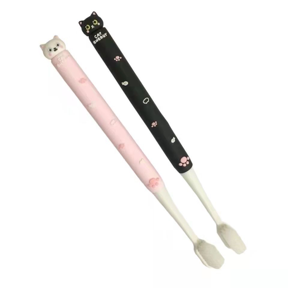 Bàn Chải Đánh Răng Bằng Silicon Giá Trị Cao Hình Mèo kitty Dễ Thương Cho Nữ Sinh
