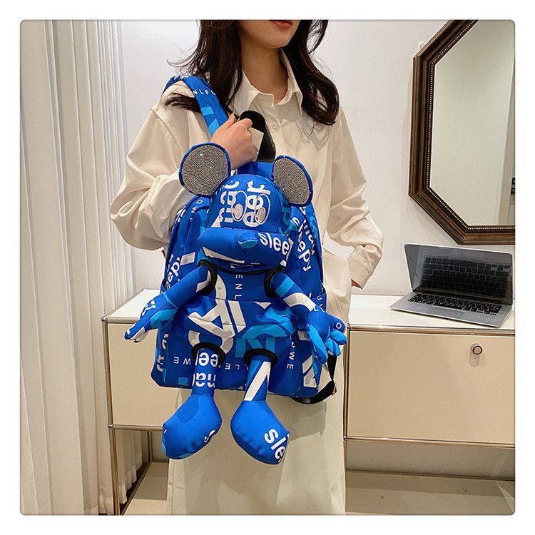 Hàng Mới Về Mới Ba Lô Đi Học / Du Lịch Cỡ Lớn In Hình Chuột Mickey Dễ Thương Cho Nam Và Nữ