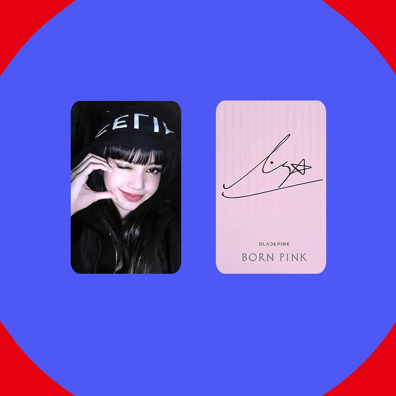 Album Sưu Tầm Thẻ Cao Su Màu Hồng BlackPink Phiên Bản Màu Xám LISA JISOO JENNIE ROSE