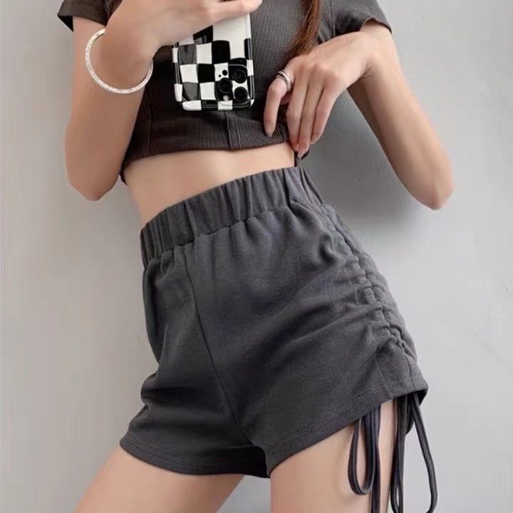 COZOK Quần ngắn ống rộng Phối Dây Rút Thời Trang Cá Tính Trẻ Trung