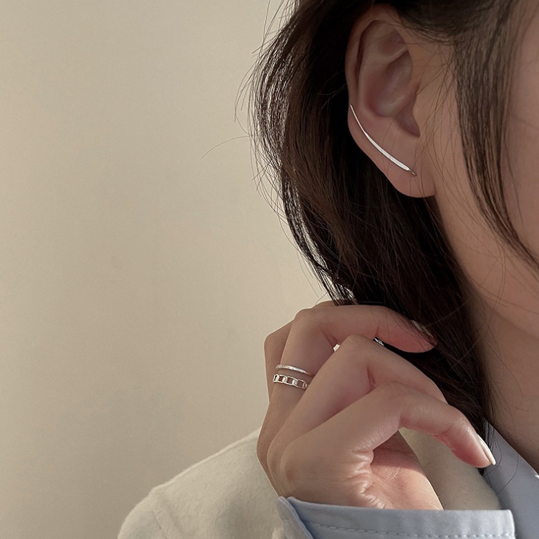 Bông Tai Kim Loại Cao Cấp Thiết Kế Đơn Giản Thời Trang / Khuyên Tai