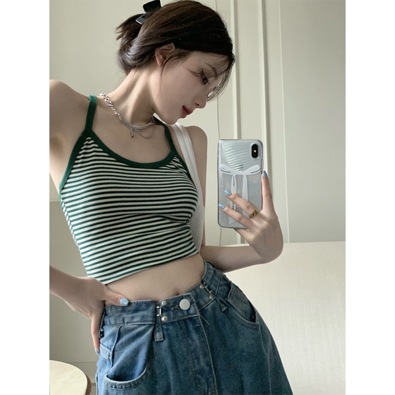 NRVP Áo Tank Top Màu Sắc Đơn Giản Thoải Mái Quyến Rũ Cho Nữ