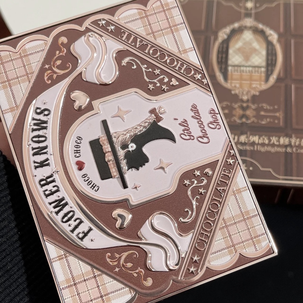 FLOWER KNOWS Phấn Bắt Sáng & Tạo Khối Dòng Sô Cô La Hoa