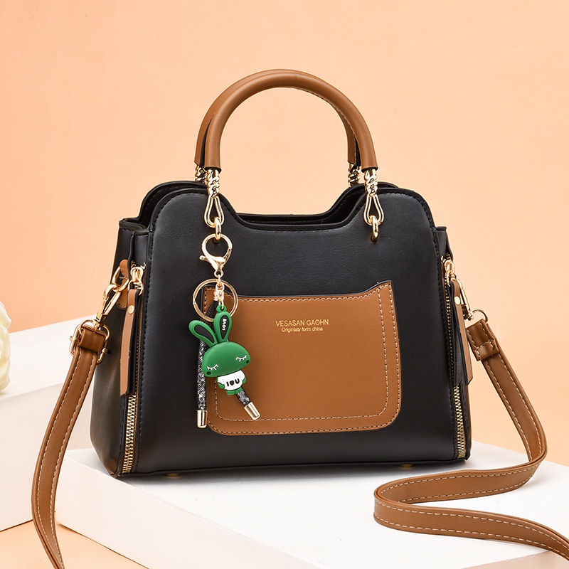 Túi Xách Đeo Vai Cỡ Lớn Màu Sắc Tương Phản Thời Trang Cho Nữ