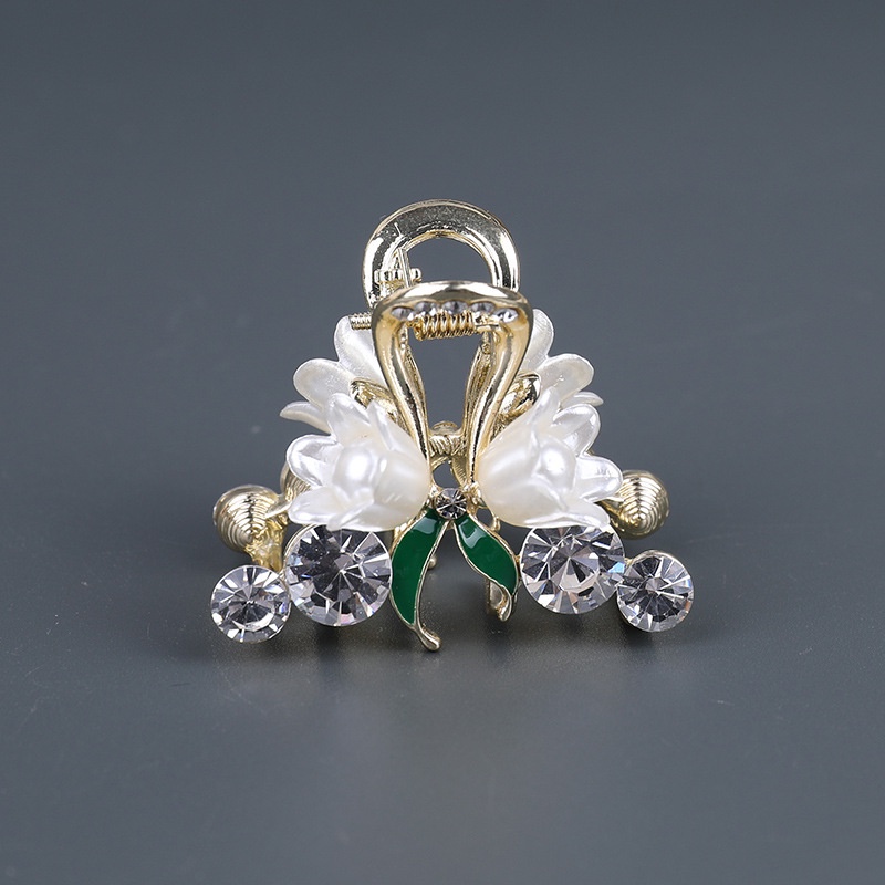 Kẹp Tóc Kim Loại Màu Đen Hình Quả Cherry Thời Trang Chất Lượng Cao