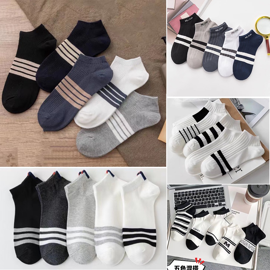 Vớ Cổ Thấp Mỏng Thời Trang Trẻ Trung Cho Nam