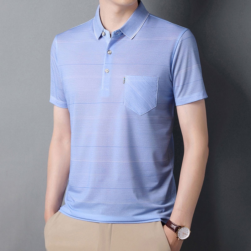 Áo polo Mỏng Tay Ngắn Thời Trang Mùa Hè Cho Nam