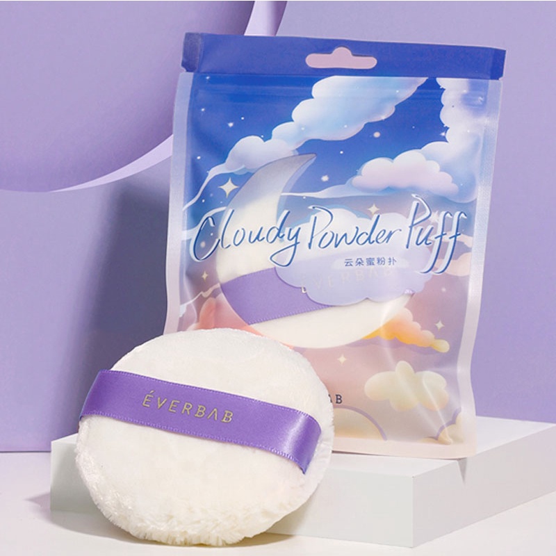 Everbab Set 2 Mút Trang Điểm Ướt Và Khô Hình Viên Kim Cương