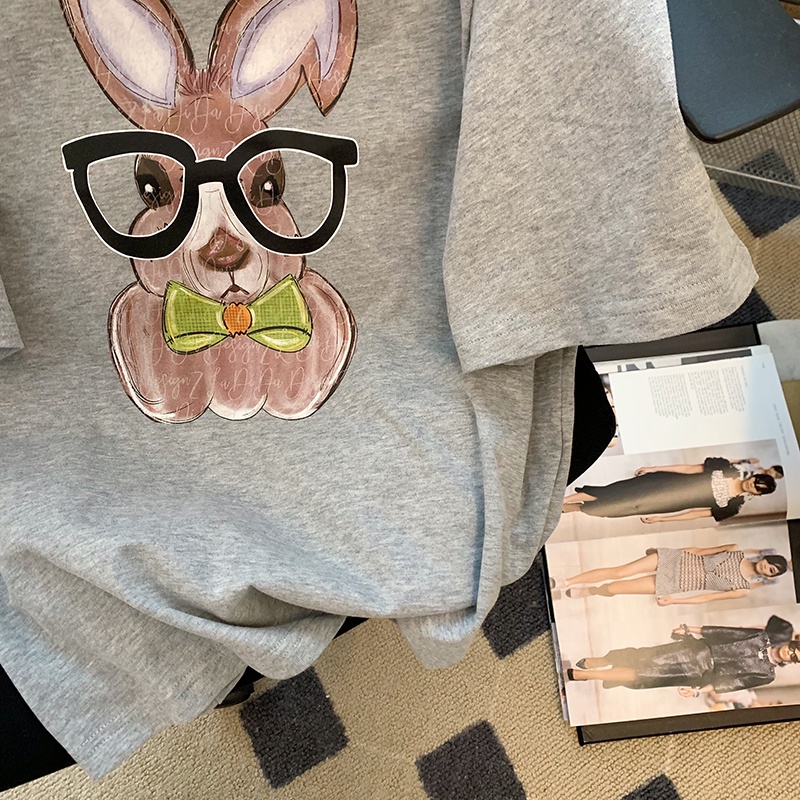 Áo thun NRVP 100% cotton tay ngắn dáng rộng plus size 3XL