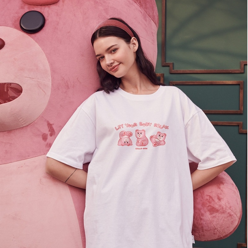 Áo Thun 100% Cotton Thoải Mái Phong Cách Đường Phố Hàn Quốc Cho Nam Nữ AMBLER BS106