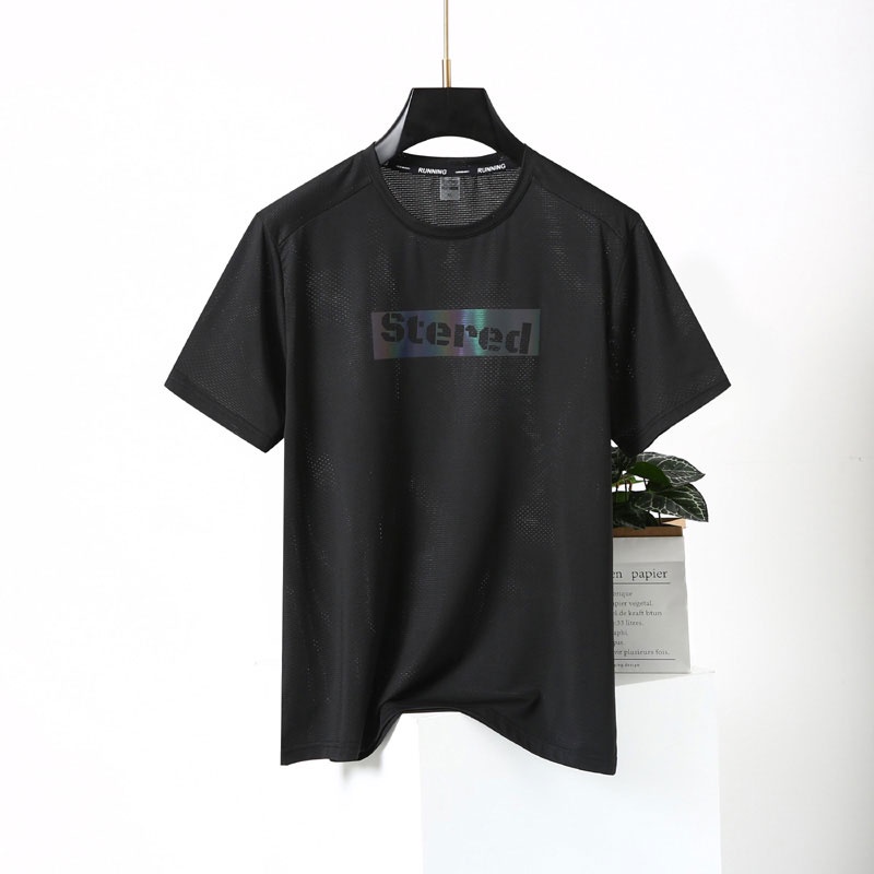 Áo Thun Tay Ngắn Cổ Tròn Thấm Hút Mồ Hôi Thoáng Khí In Hình Thời Trang Mùa Hè Mới Cho Nam