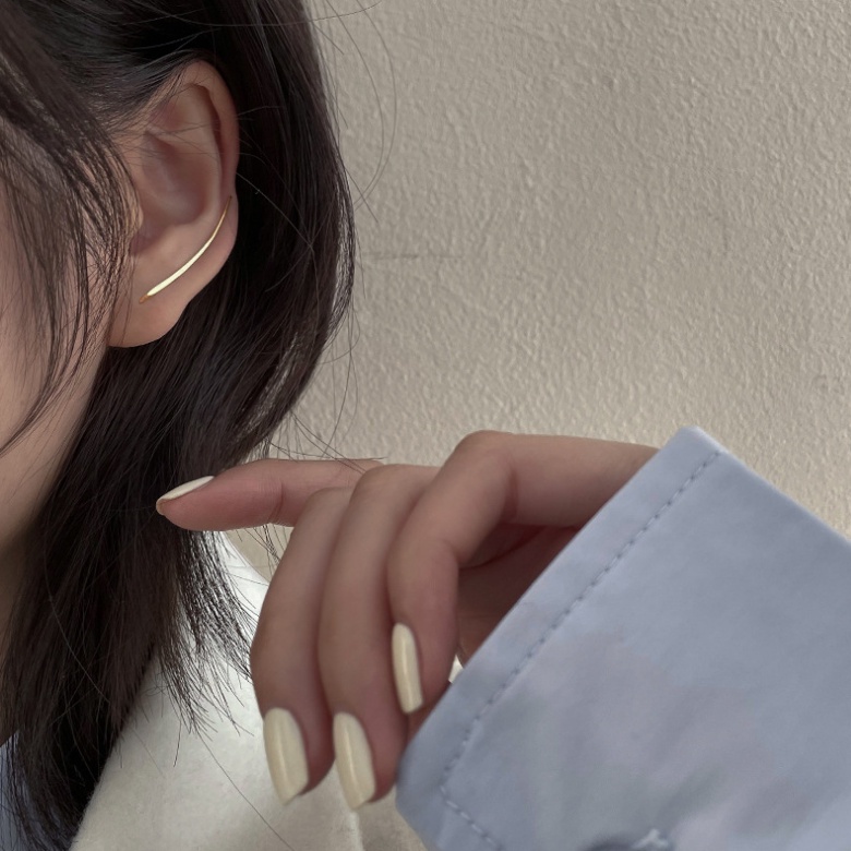Bông Tai Kim Loại Cao Cấp Thiết Kế Đơn Giản Thời Trang / Khuyên Tai
