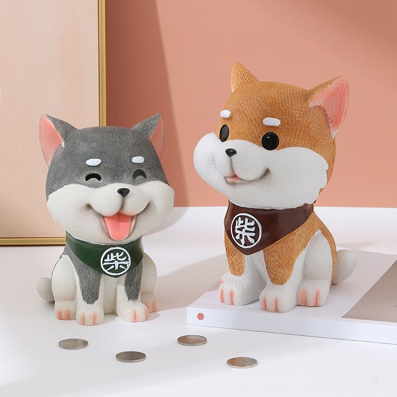 Ống Heo Tiết Kiệm Thiết Kế Dễ Thương Ống Heo Tiết Kiệm Hình Chú Chó Shiba Inu Năm 2022 Dễ Thương