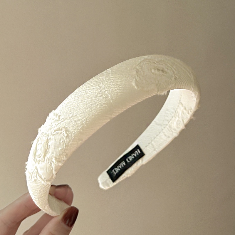 Hoa Lãng Mạn ~ Băng Đô Vải jacquard Nhẹ Và Thiết Kế Đầu Lâu Cổ Tích Mới