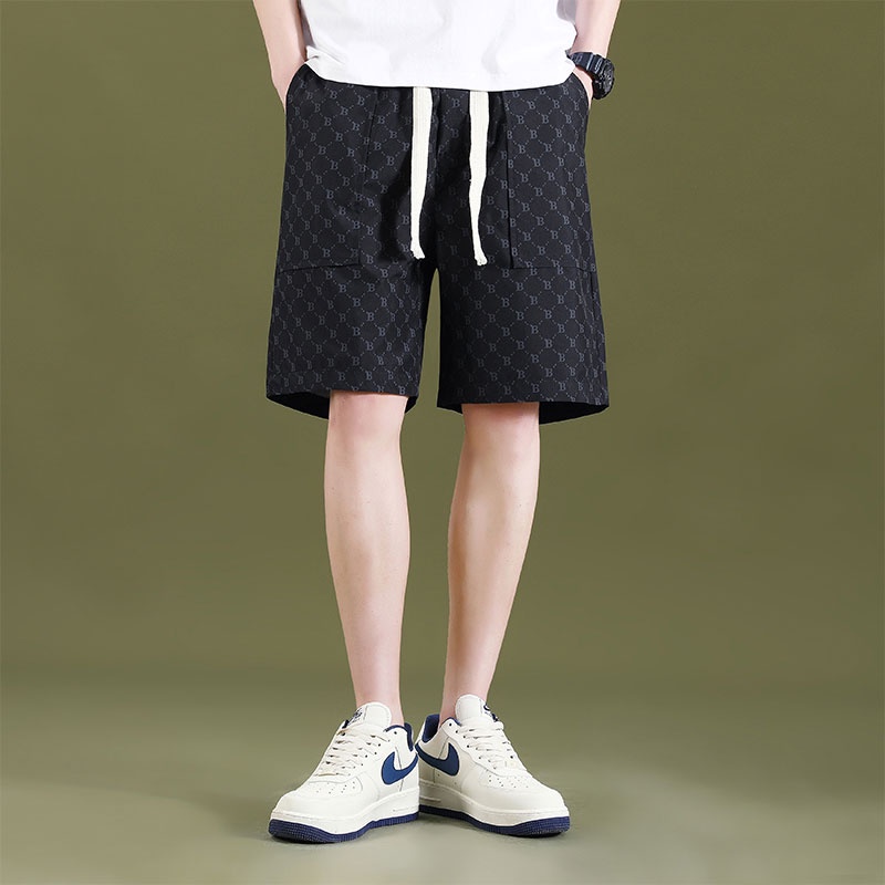 Quần Short Thể Thao Ống Rộng In Họa Tiết Thời Trang Hàn Quốc Cho Nam