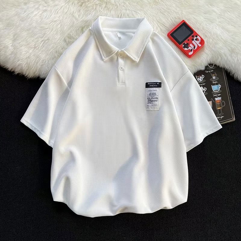 Áo polo Tay Ngắn Dáng Rộng Thời Trang Mùa Hè Cho Nam