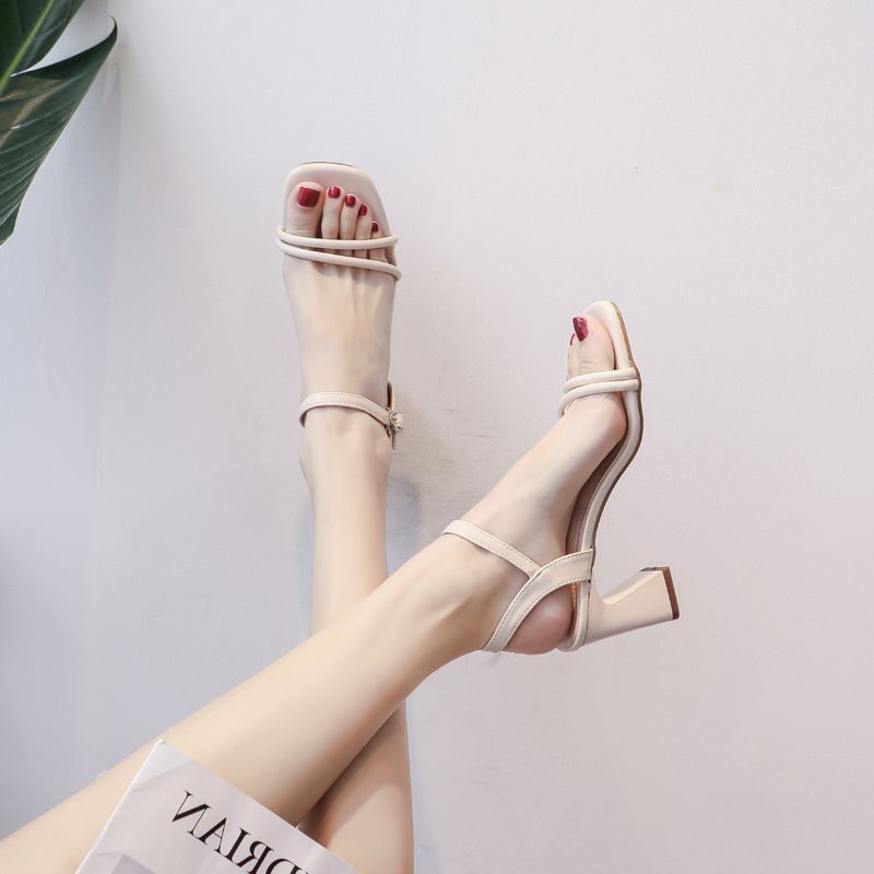 Giày Cao Gót Mũi Vuông Thoải Mái Hợp Thời Trang