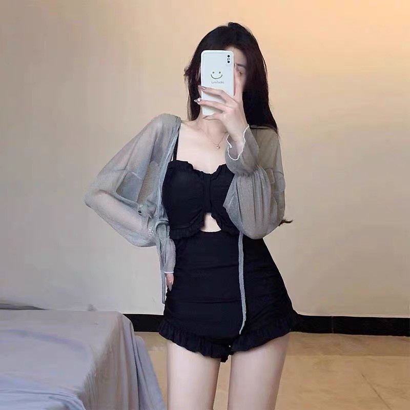 Đồ bơi liền thân màu trơn thời trang quyến rũ cho nữ XLYZB142