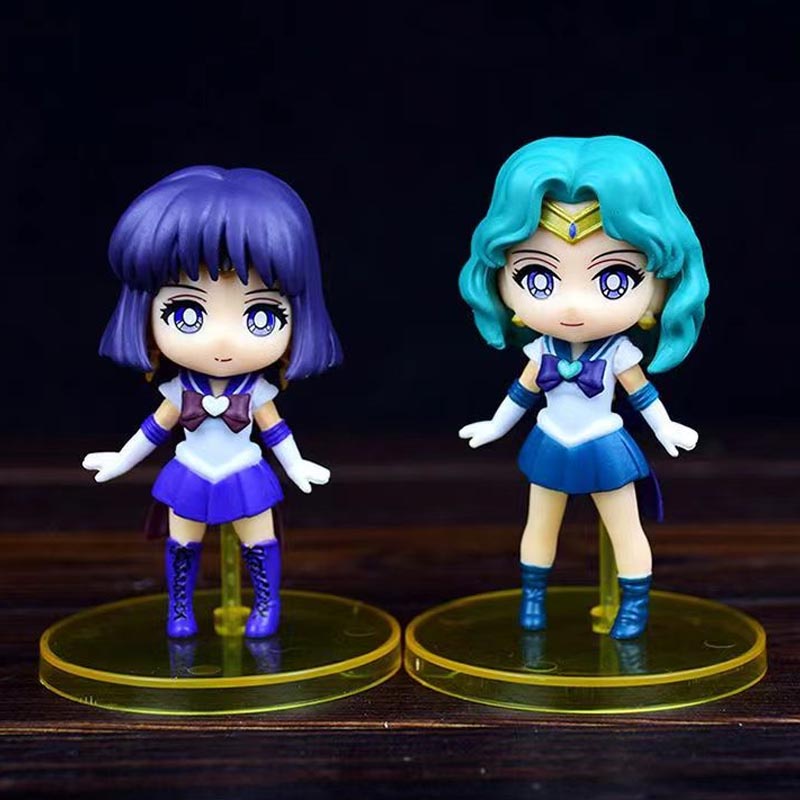 Đồ Chơi Búp Bê Thủy Thủ Mặt Trăng Dạ Quang Dễ Thương Trang Trí Bánh Kem