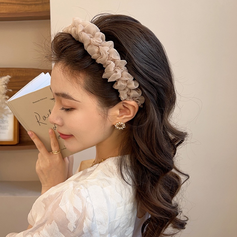 Băng Đô Vải Gạc Thời Trang Hàn Quốc Ngọt Ngào Dễ Phối Đồ Cho Nữ