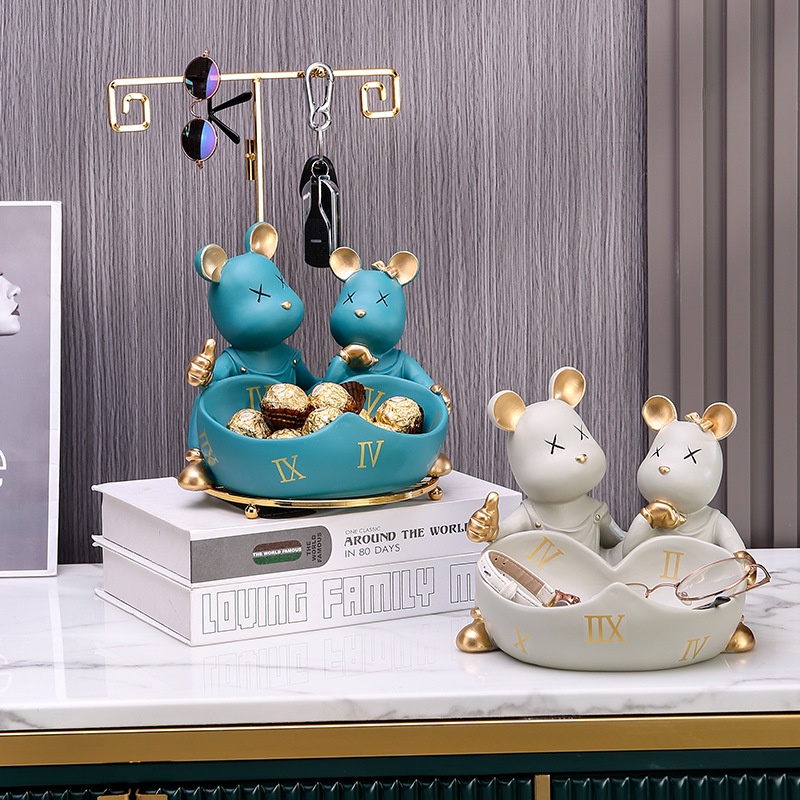 Phụ Kiện Trang Trí Nhà Cửa Hình Chó Mèo May Mắn Dễ Thương