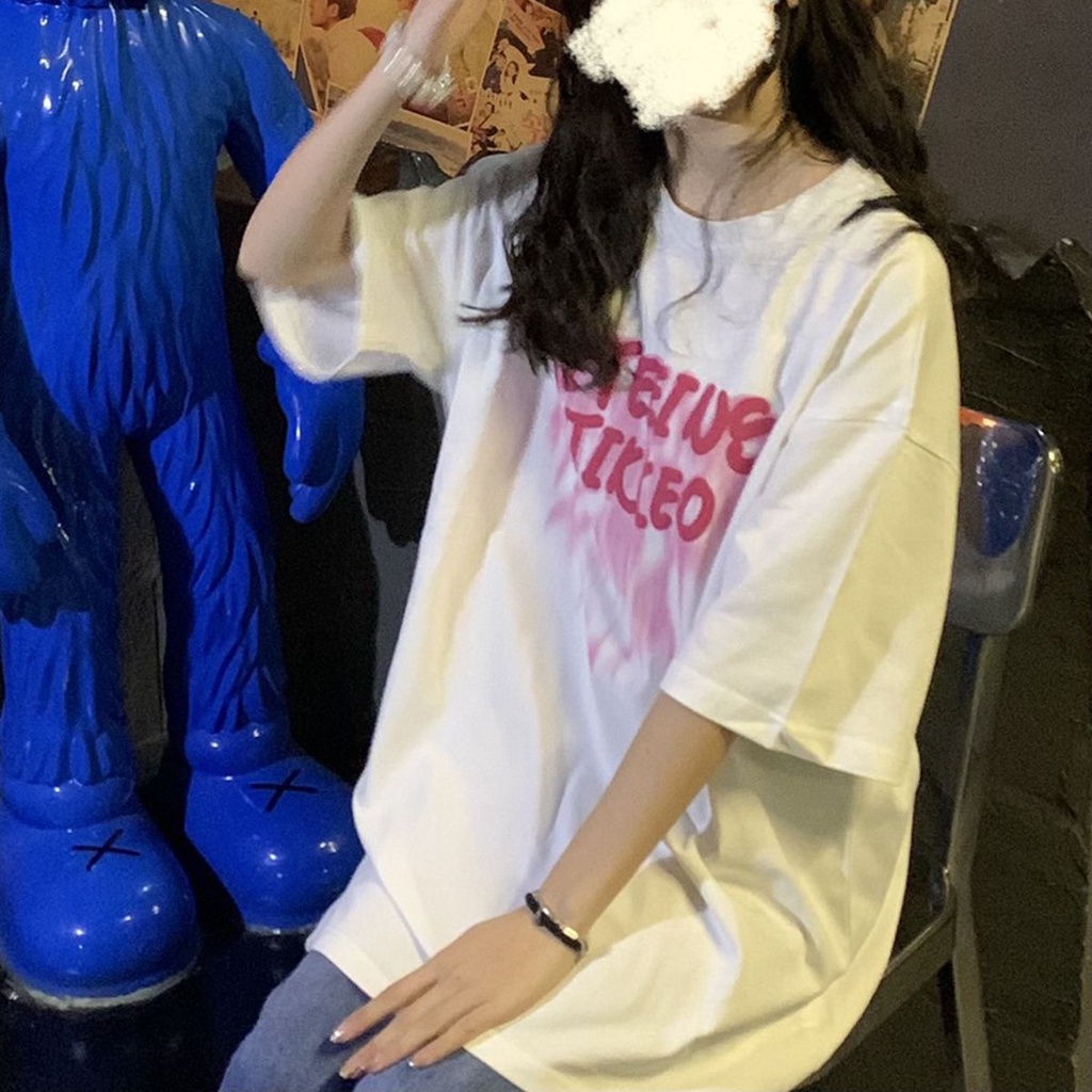 Áo Thun Tay Lỡ Dáng Rộng Phong Cách Đường Phố Thời Trang Mùa Hè Mới Cho Nữ