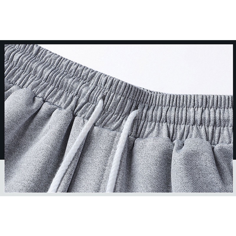 Quần Short Thể Thao Dáng Suông Thoáng Khí Phối Dây Rút Thời Trang Mùa Hè Cho Nam Giới