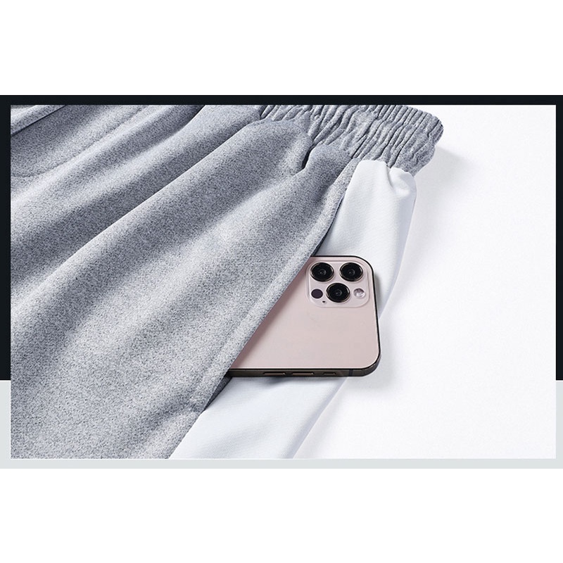 Quần Short Thể Thao Dáng Suông Thoáng Khí Phối Dây Rút Thời Trang Mùa Hè Cho Nam Giới