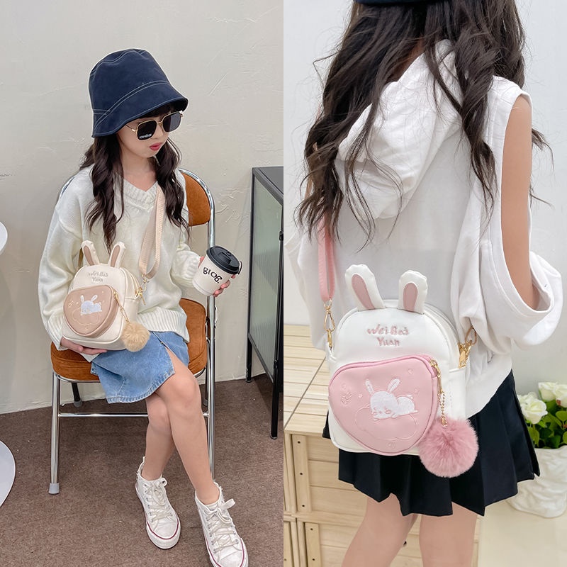 Túi Đeo Chéo Hình Thỏ Dễ Thương Cho Bé Gái