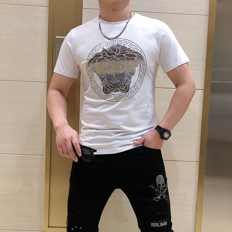 Áo Thun Nam Tay Ngắn In Hình Medusa Thời Trang