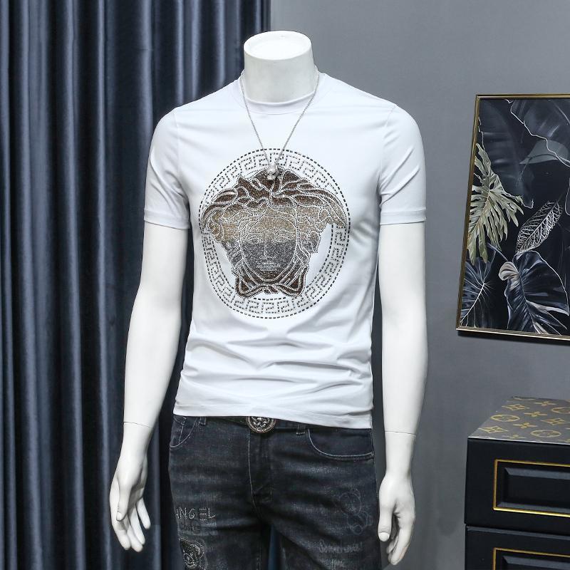 Áo Thun Nam Tay Ngắn In Hình Medusa Thời Trang