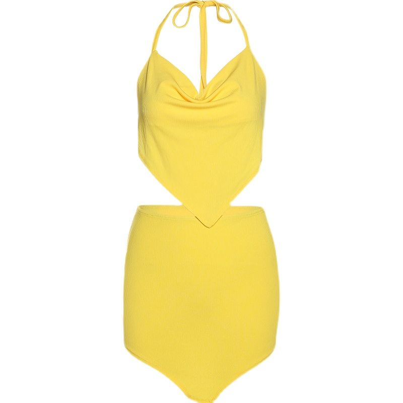 Kisf Bộ Đồ Hai Mảnh Màu Trơn Phong Cách Âu Mỹ Quyến Rũ Cho Nữ