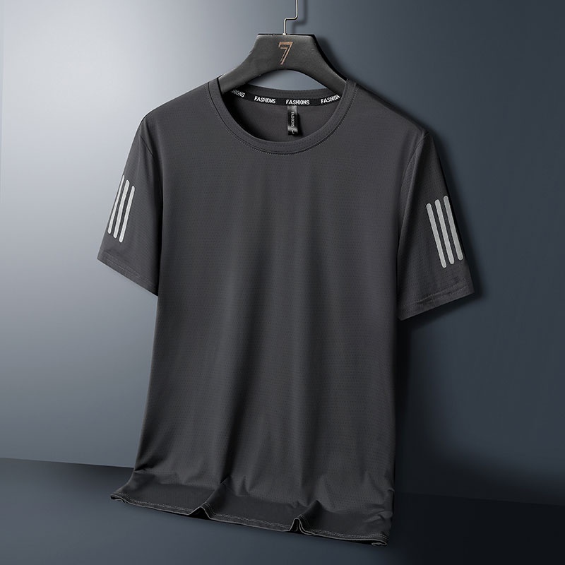 Áo Thun Thể Thao Tay Ngắn Dáng Suông Chất Liệu Thoáng Khí Mau Khô Năng Động Thời Trang Hè Cho Nam