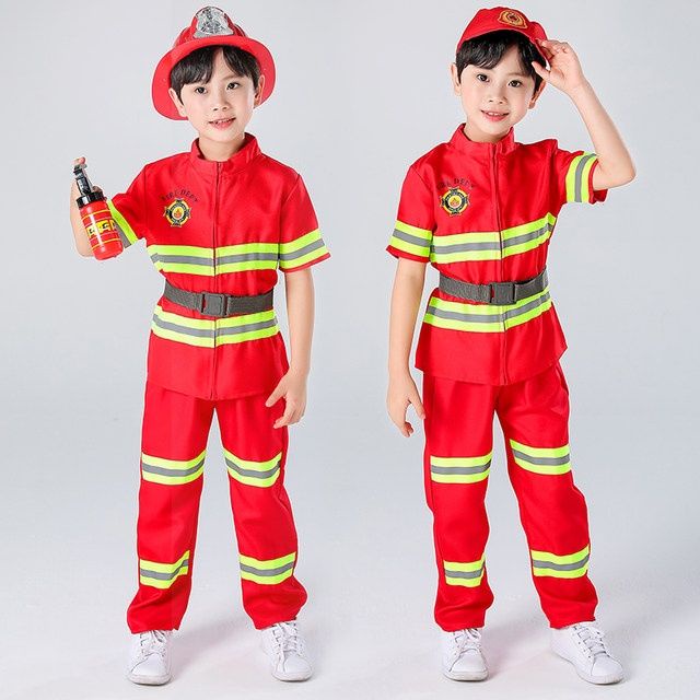 Trang Phục Hóa Trang Lính Cứu Hỏa Cho Bé