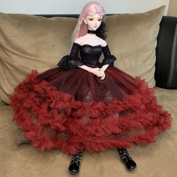 Đầm Cưới Xinh Xắn Cho Búp Bê Barbie 60cm 4.18 60cm