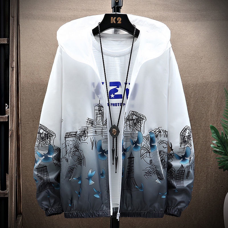 Giao Hàng Trong Vòng 24 Giờ#Áo Thun Tay Ngắn Chống Nắng Siêu Mỏng Thoáng Khí Phong Cách Hàn Quốc Thời Trang Mùa Hè Cho Nam