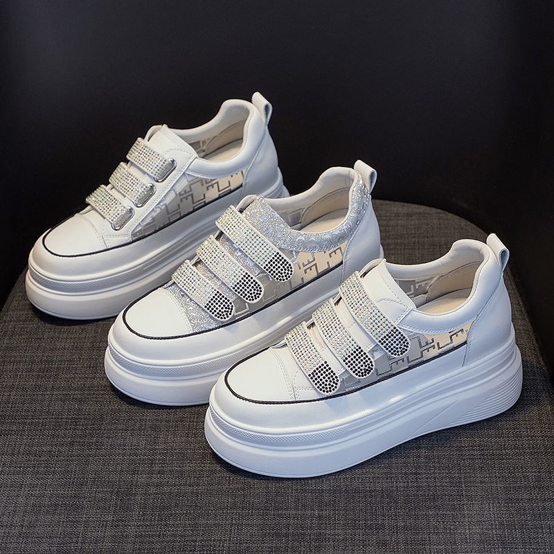 Giày Sneaker Đế Dày 5cm Thoáng Khí Thời Trang Mùa Hè 2023 giày thể thao nữ