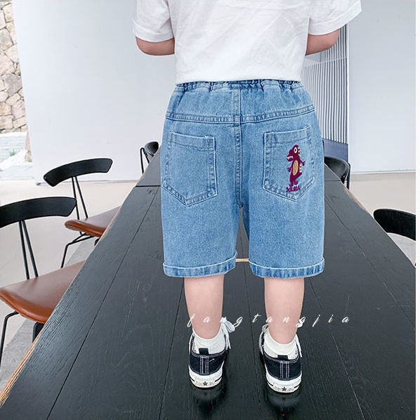 Quần Short Denim Mỏng Mềm Mại Thời Trang Mùa Hè Cho Bé Trai