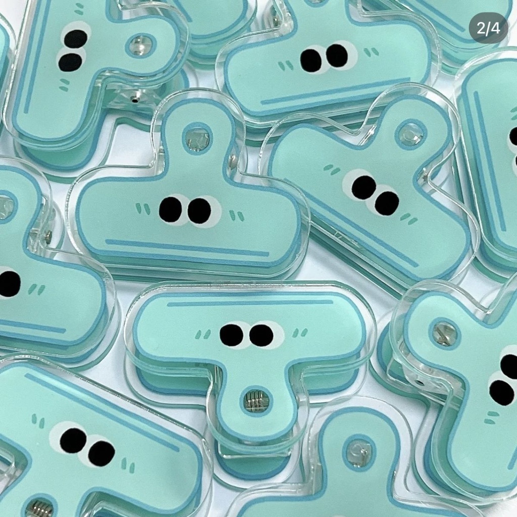 Kẹp Giấy Bằng Acrylic Hình Đôi Mắt Hoạt Hình Dành Cho Văn Phòng / Trường Học