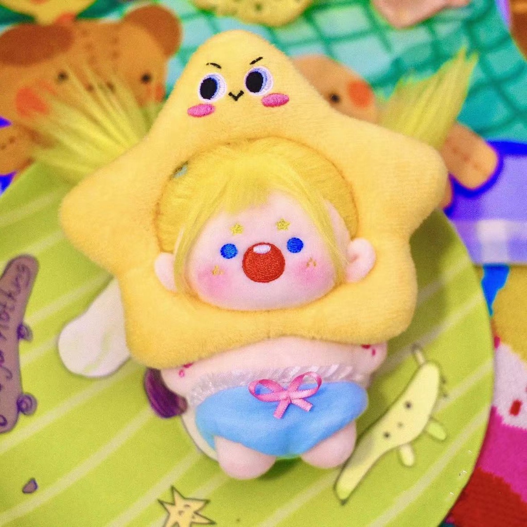 Búp Bê Nhồi Bông Wuyaya 10Cm Dễ Thương 5.5Cm