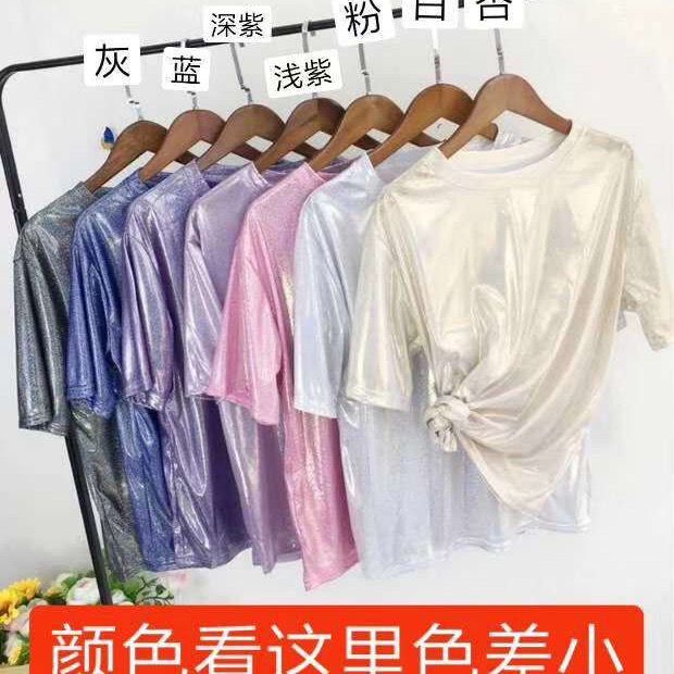 Áo Thun Tay Ngắn Cổ Tròn Màu Trơn Phong Cách Hàn Quốc Thời Trang Mùa Hè Mới Cho Nữ