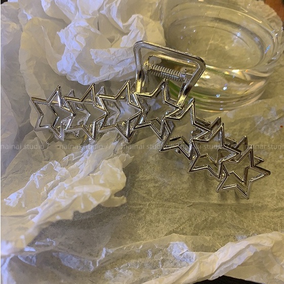 Kẹp Tóc Hình Ngôi Sao Bằng Kim Loại Cao Cấp Phong Cách Hàn Quốc